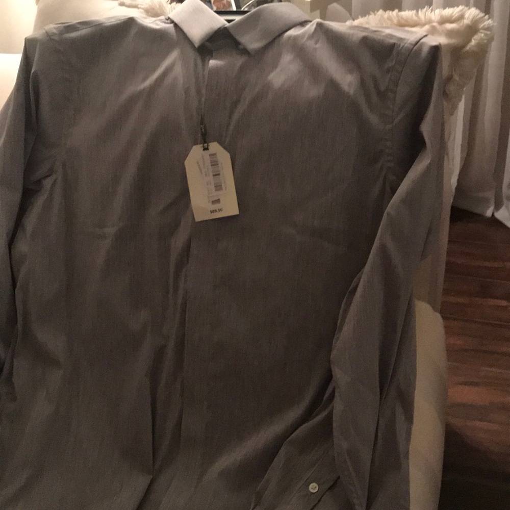 Men’s size large dress shirt by Crosby and Howard.